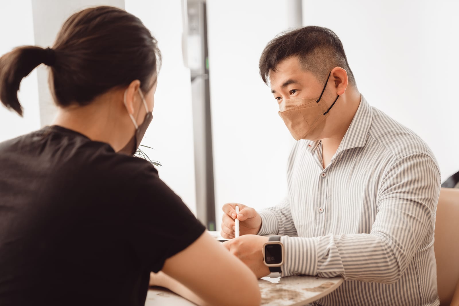骨悠初次來訪時的面對面身體狀態說明與諮詢
